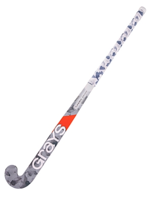Grays JNR GX-CE Tundra Ultrabow Hockey Stick - Grey/White